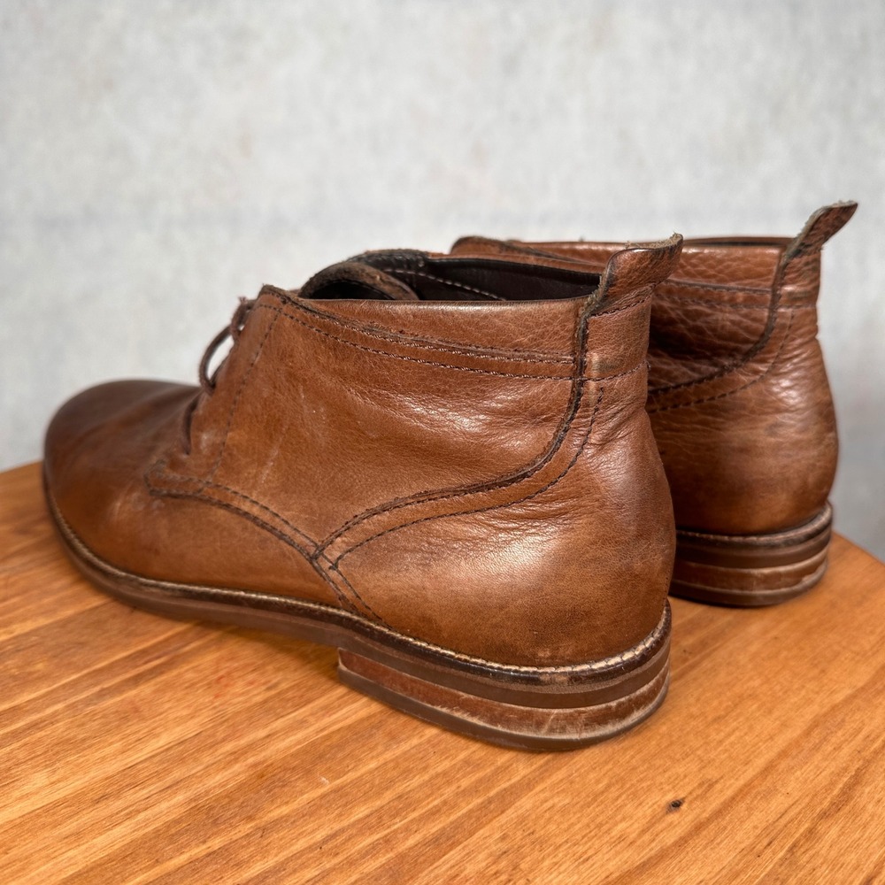 Cole Haan Chukka Boots Mens 10 M Brown Leather C11847 Good Lace Up Ankle Boot - Picture 8 of 13